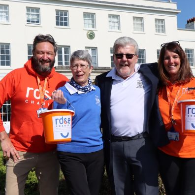 Exeter Golf and Country Club men’s and ladies’ captains Geoff Fidler and Vicki Rogers are pictured