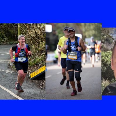 Becky Tydd, Cat Moore, Ravi Poorun and Sean Scofield, all running the London Marathon 2024 for FORCE Cancer Charity